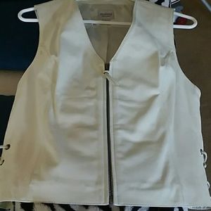 Leather vest
